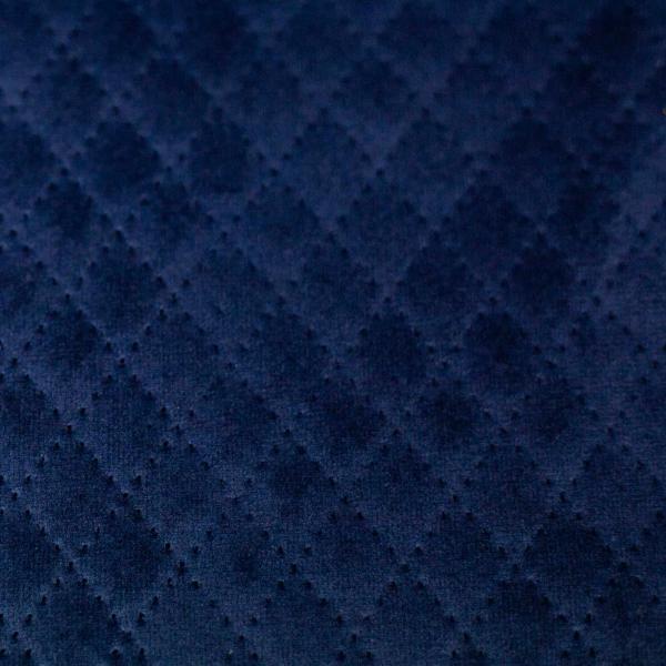 Wattierter Samt-Stepper Tokio, uni, blau
